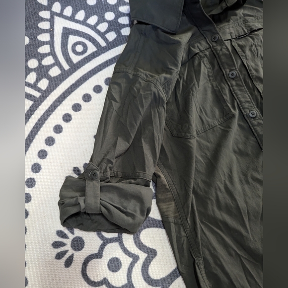 REI Olive Green Button Down Shirt Size XS - Picture 8 of 12
